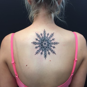 snowflake mandala tattoo primitive tattoo