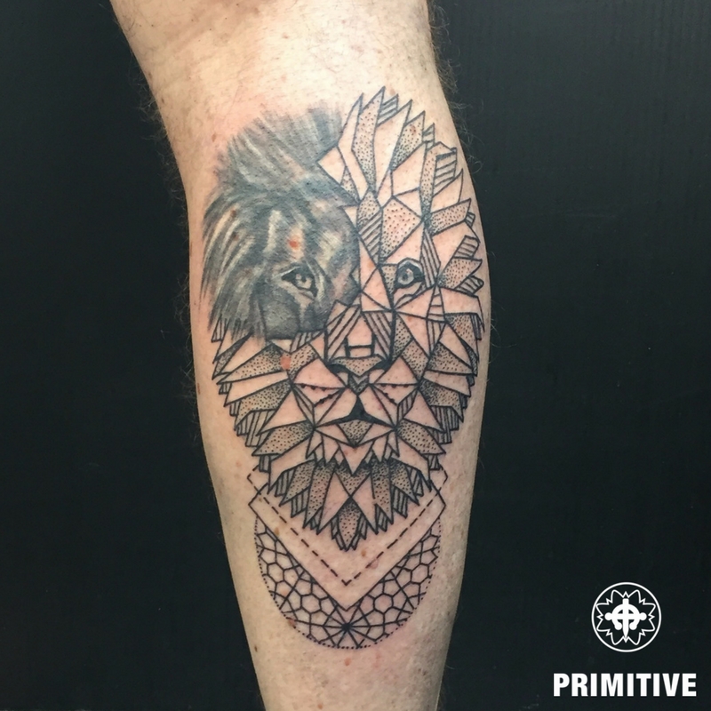 Lion mandala thigh piece on Behance | Cool tattoos, Tattoos, Trendy tattoos