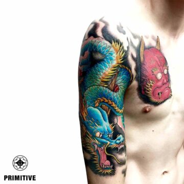 Marc Pinto Best Japanese Tattooo in perth Koi Dragon geisha samurai tattoo. www.primitivetattoo.com.au202