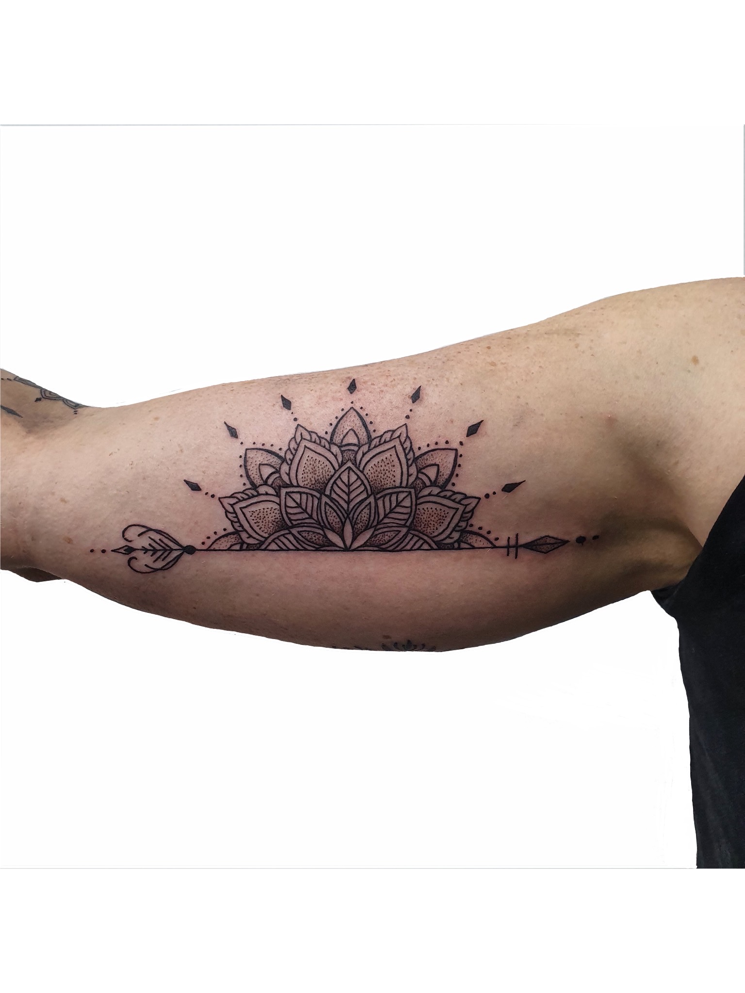 Petra Mandala Geometry geometric tattoo hand poke primitive tattoo tribal  best tattoo shop studio in perth script  -  Primitive Tattoo
