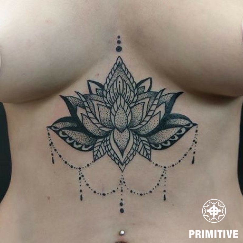 Mandala geometric lotus tattoo – Primitive Tattoo Perth