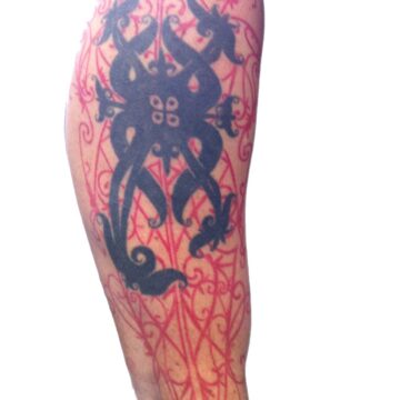 Borneo tribal arm tattoo by Marc Pinto – Primitive Tattoo Perth
