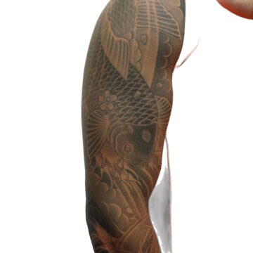 Japanese koi full sleeve tattoo by Marc Pinto – Primitive Tattoo Perth