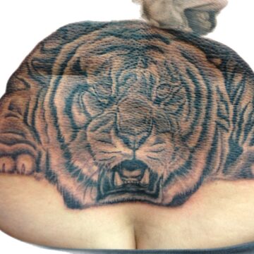 Japanese tiger back piece tattoo by Marc Pinto – Primitive Tattoo Perth